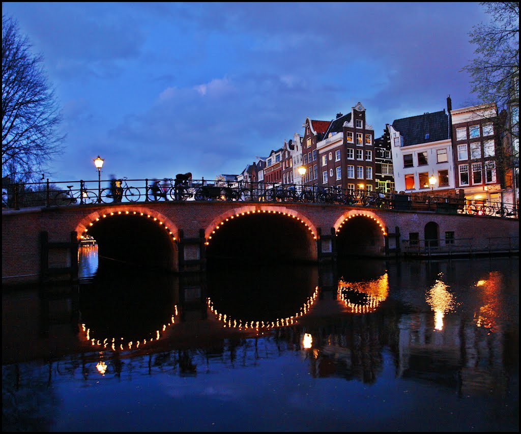 Blue Hour Reflection - Amsterdam - By Stathis Chionidis