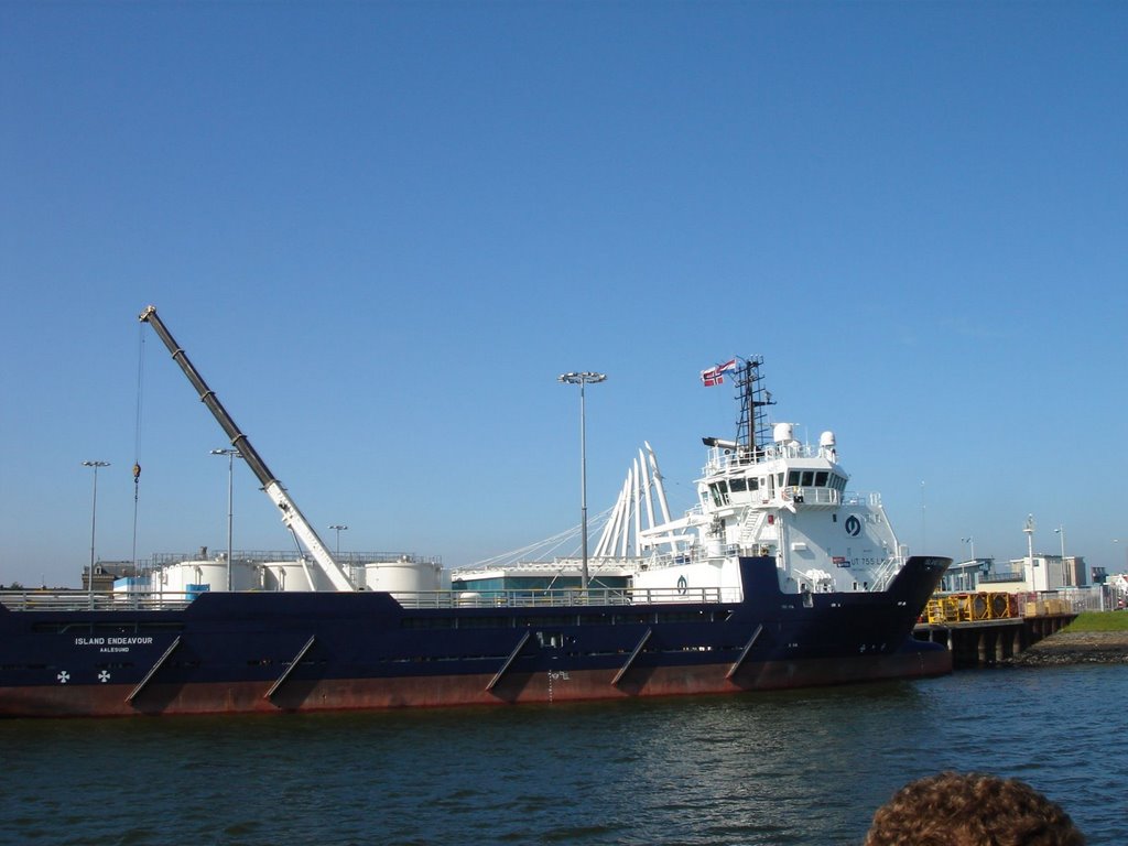 Den Helder - Het Nieuwe Diep - Offshore Ships Paleiskade - View NW