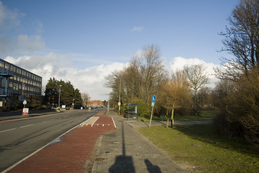 Den Helder - Huisduinerweg - View NE along Gemini Ziekenhuis