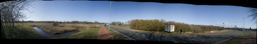 Den Helder - Nieuweweg - ICE Photocompilation Viewing from WSW to SSE on part of the fortifications around this naval city