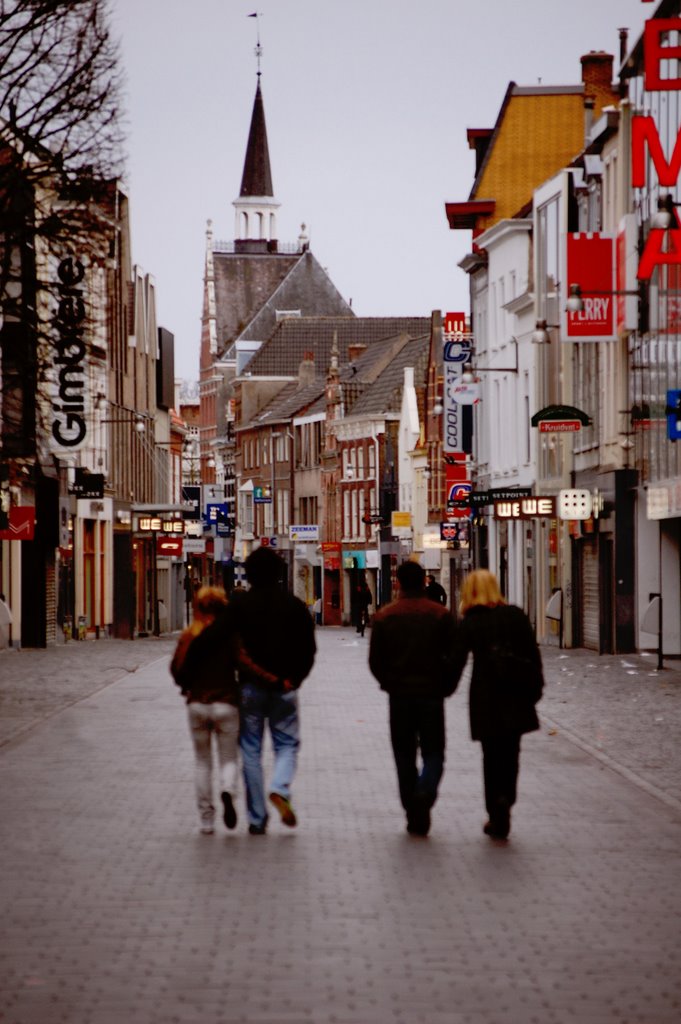 Not much shopping on a Sunday in Breda, Netherlands