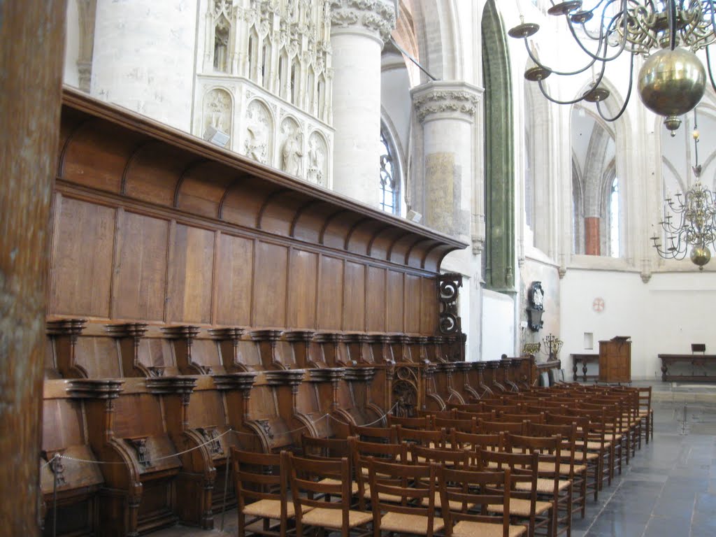 Detail Grote kerk or Onze-Lieve-Vrouwekerk (Church of Our Lady),Breda, The Netherlands