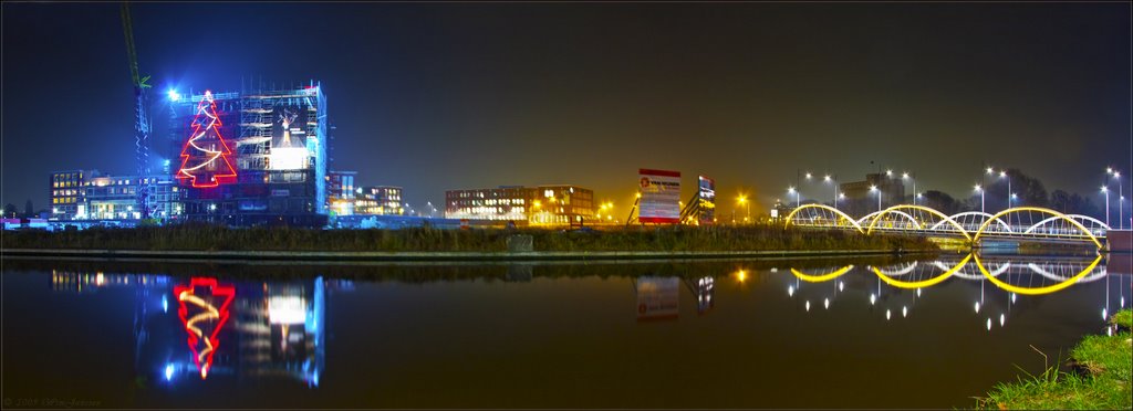 Panorama Suytkade at night #1, Helmond, The Netherlands