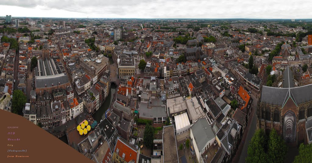 NED Utrecht City & [Oudegracht] from Domtoren BIGpanorama ~10V~ by KWOT
