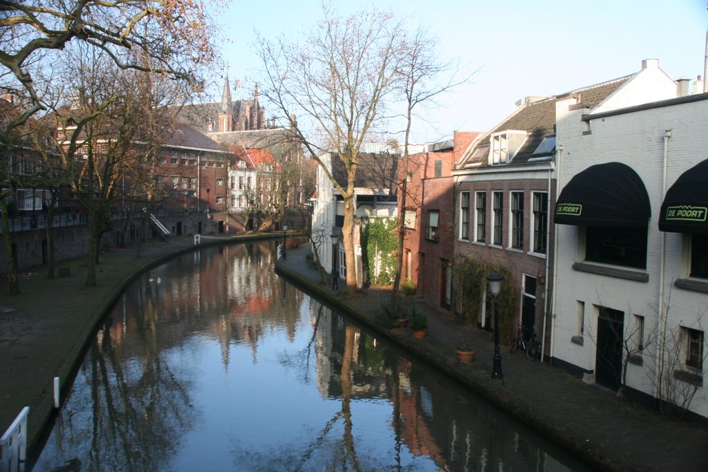 Twijnstraat aan de Werf; Oudegracht; vanaf Bijlhouwerbrug