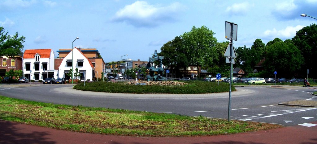 kunst op een rotonde in Zeist