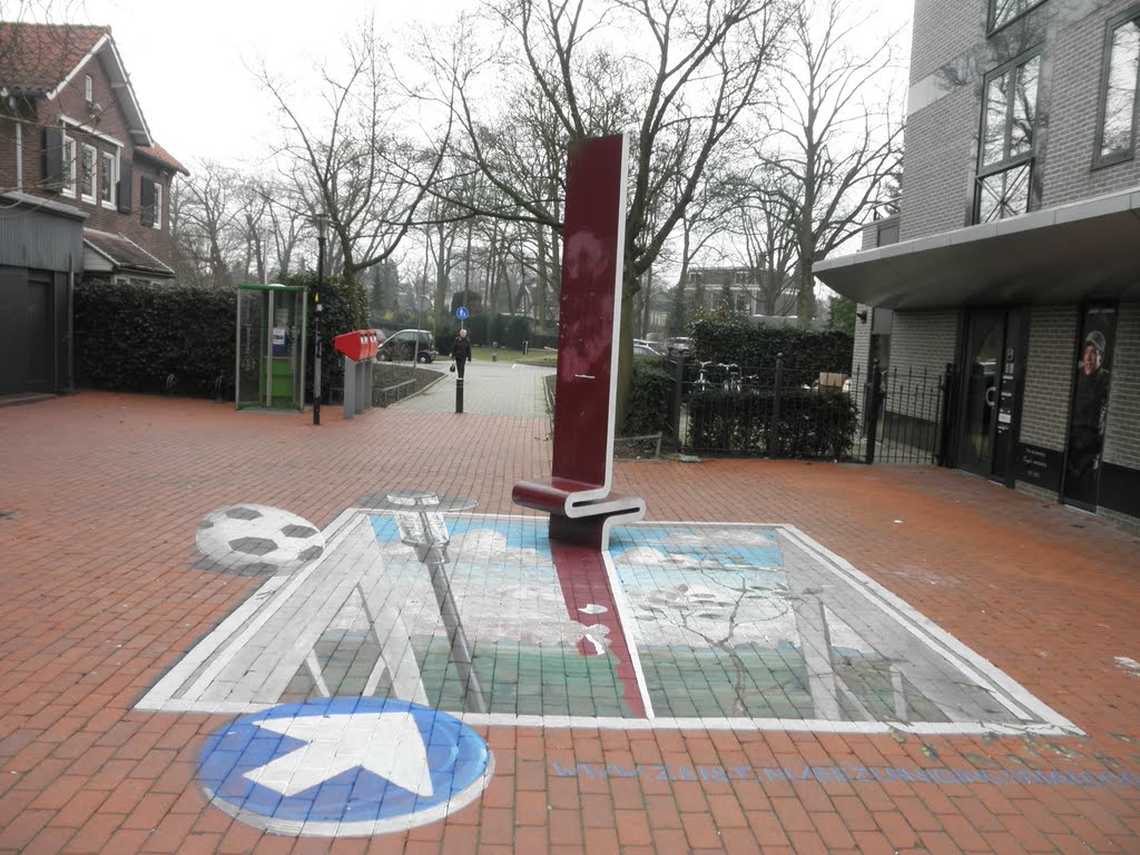 3D straattekening , Slotlaan , 3D streetpainting