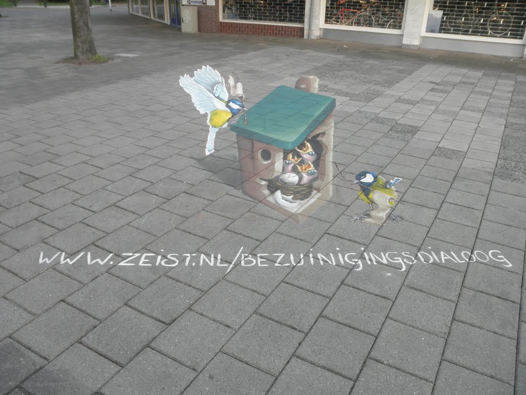 3D straattekening , Winkelcentrum Kerkebosch , 3D streetpainting