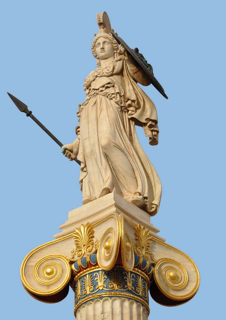 The statue of the goddess Athena