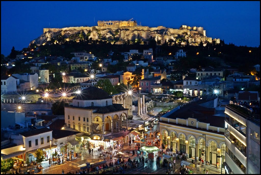 ACROPOLIS - Blue Nights in Athens - {Plaka} - Old historical area - UNESCO World Heritage - Greece - [By Stathis Chionidis] / Αφιερωμενη στη Δεσποινα