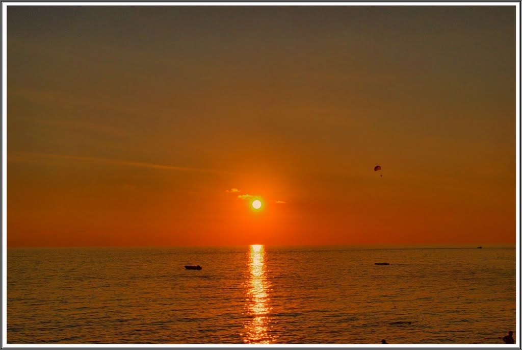 Sunset in Gagra.