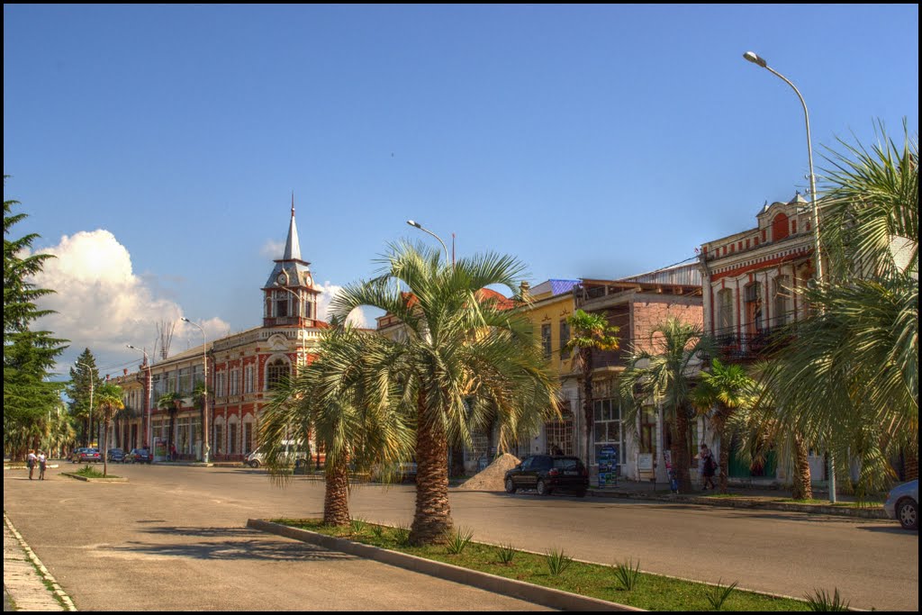 The square in the center of Gudauta.