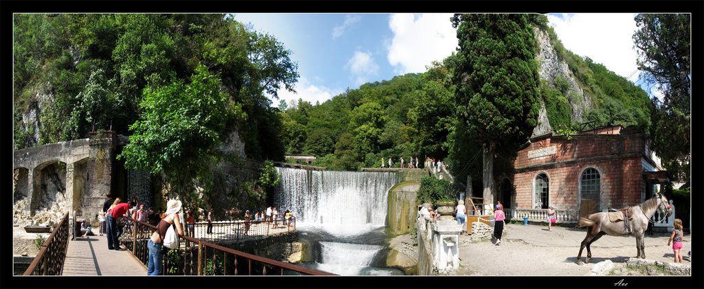 Abkhazia. New Athos. Falls.