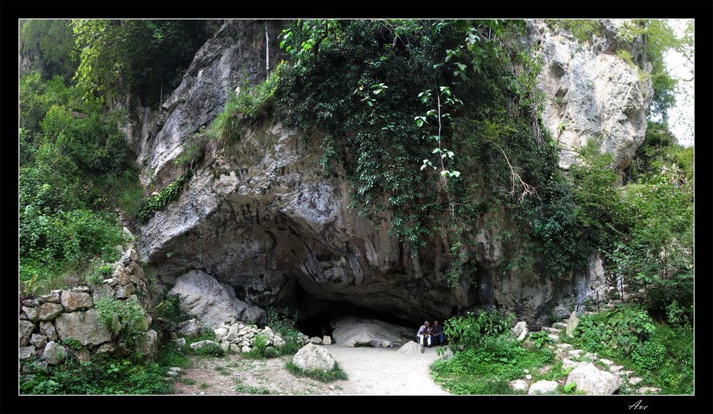 Abkhazia. New Athos. Gorge of St. Apostle Simon the Zealot. Grotto.