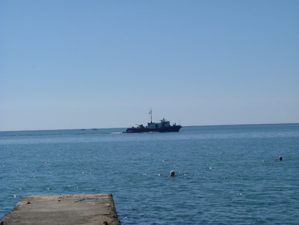 2007г.катер на охране границы.