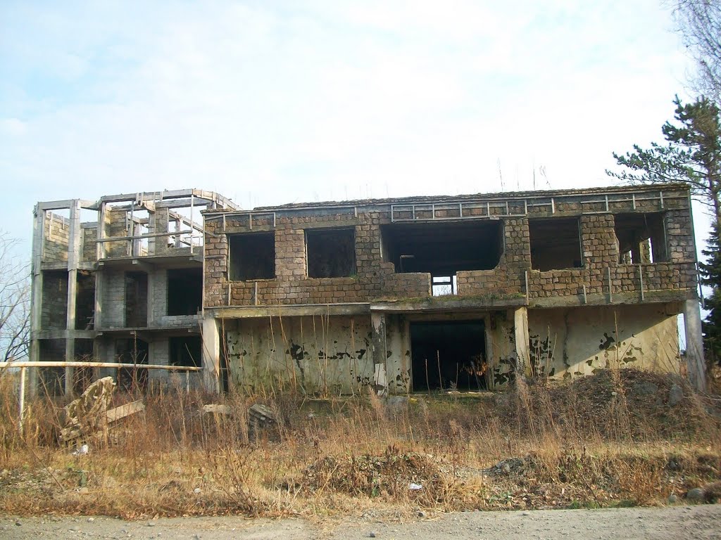 Abandoned buildings in Rustaveli street, Kobuleti