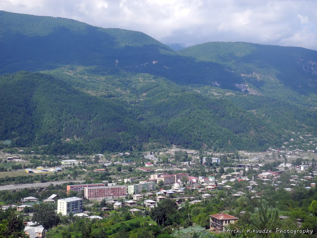 ამბროლაური/Ambrolauri town. Ratcha region, Georgia