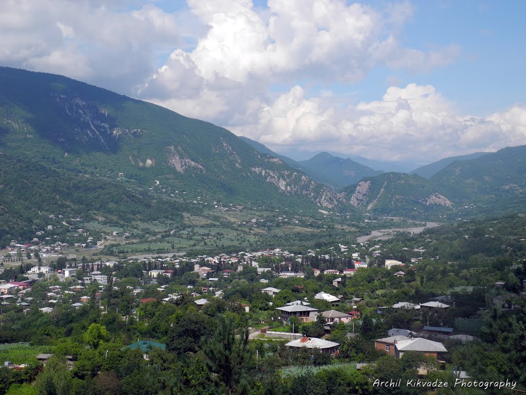 ამბროლაური/Ambrolauri town. Ratcha region, Georgia