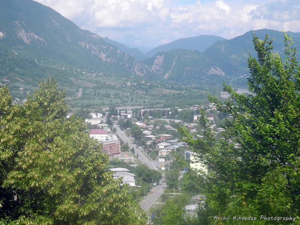 ამბროლაური/Ambrolauri town. Ratcha region, Georgia