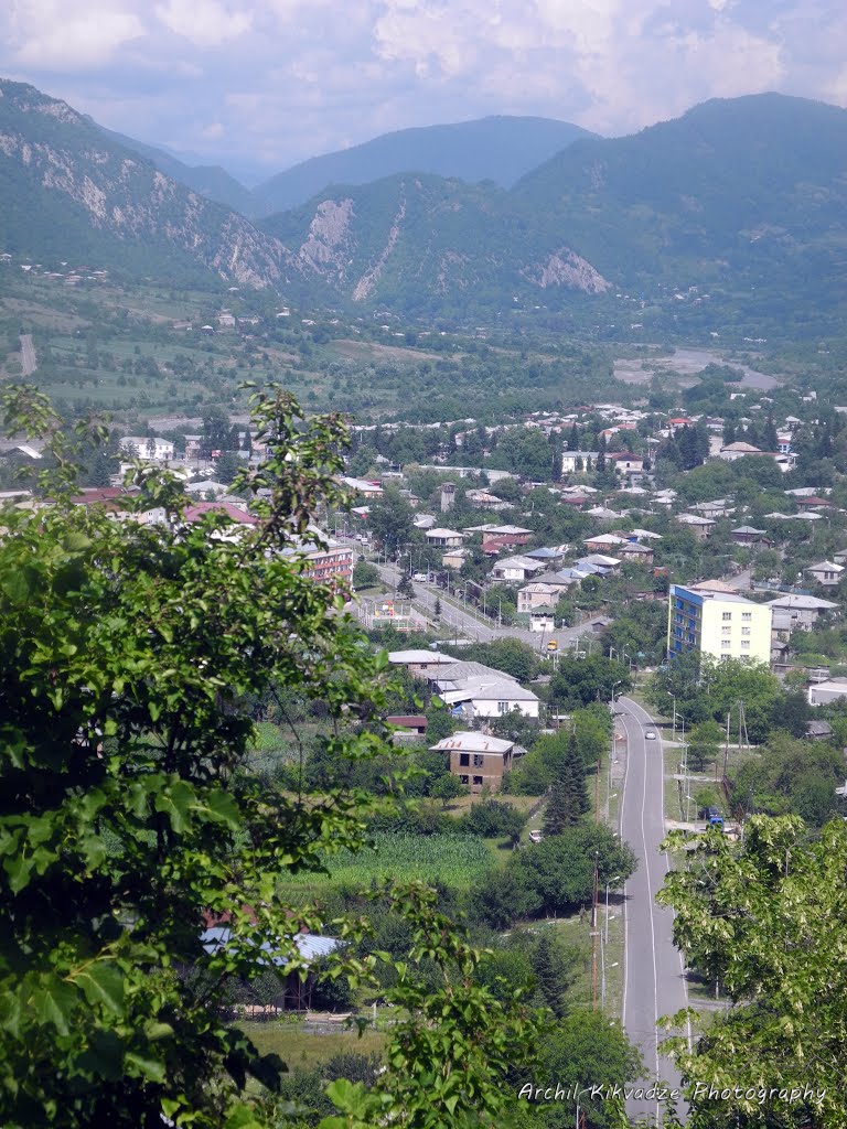 ამბროლაური/Ambrolauri town. Ratcha region, Georgia