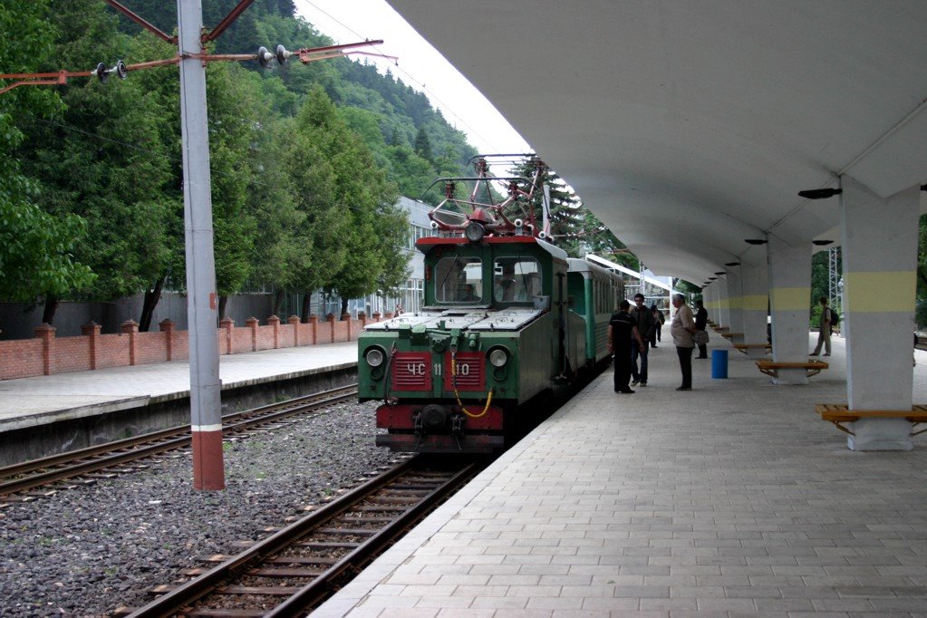 Borjomi, kisvasút végállomás - The terminous of the narrow gauge railway in Borzhomi