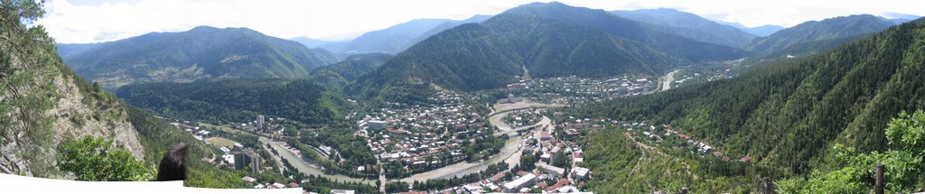 Panorama of Borjomi in Summer