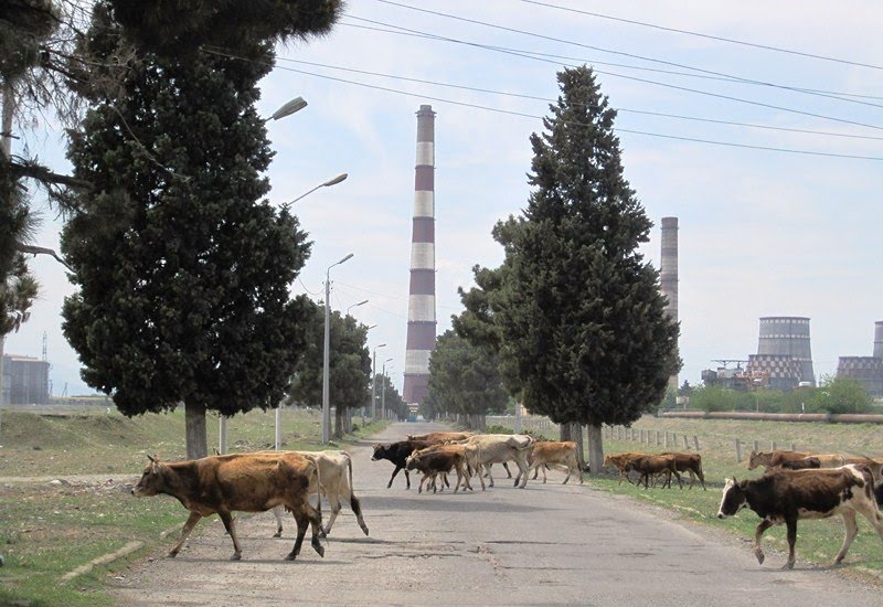 Gardabani. View to power station