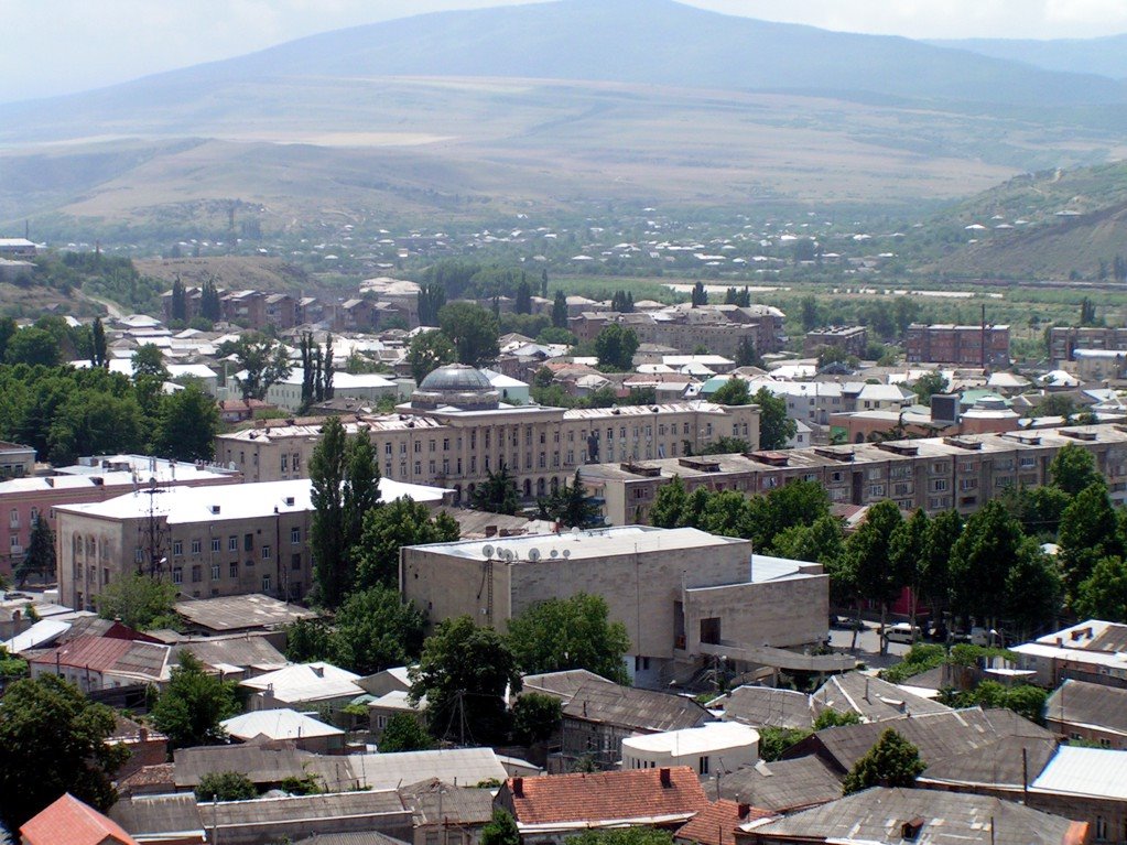 Gori központja a várból - The center of Gori