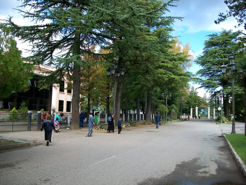 Gamsakhurdia street in Zugdidi