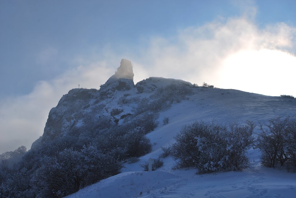 kojori fortress in winter