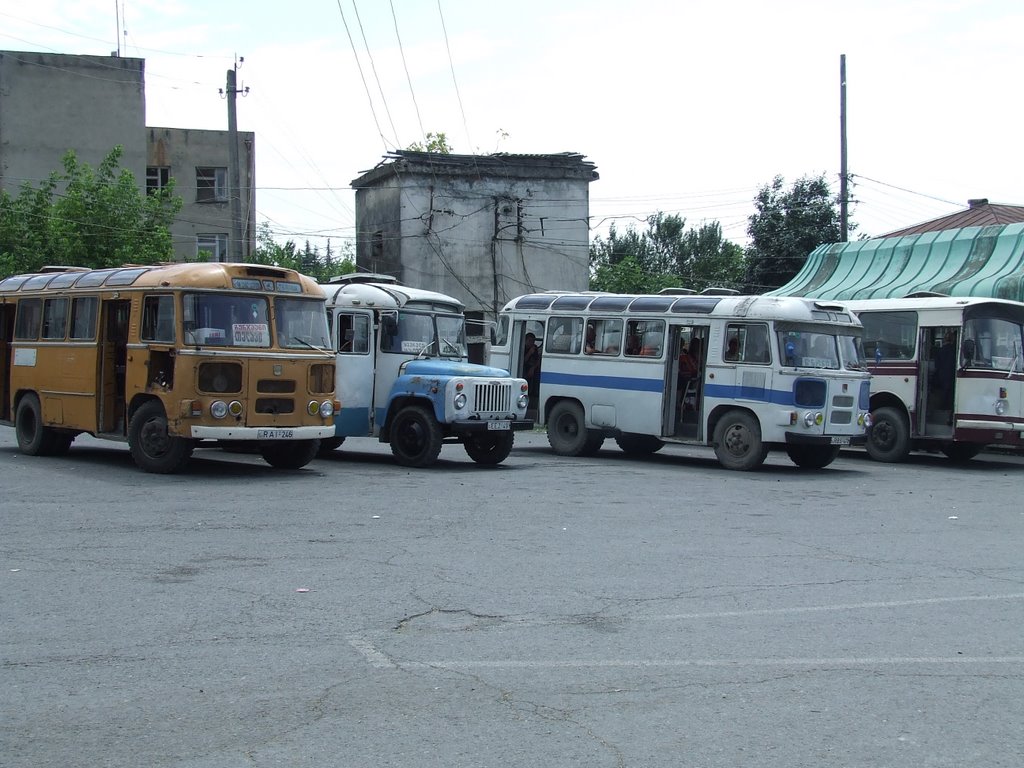 bus station, lagodekhi, georgia