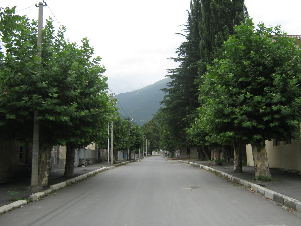 ლენტეხი/Lentekhi town. Svaneti region, Georgia