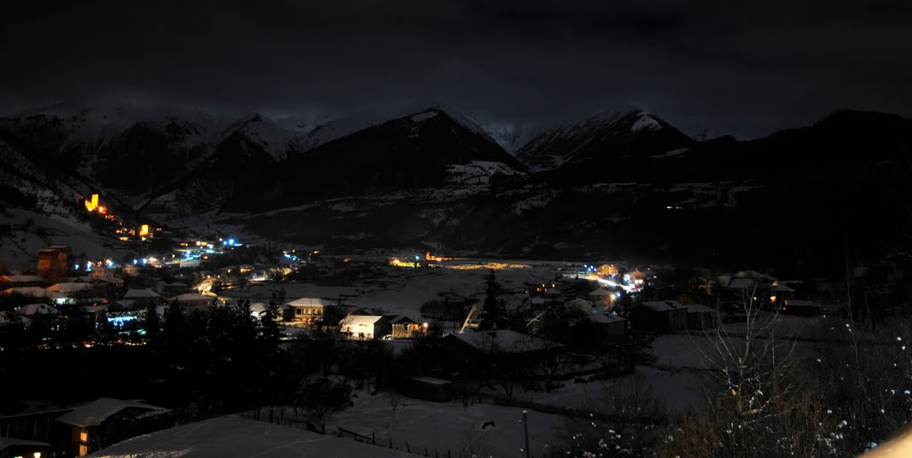 Night Mestia. Svaneti