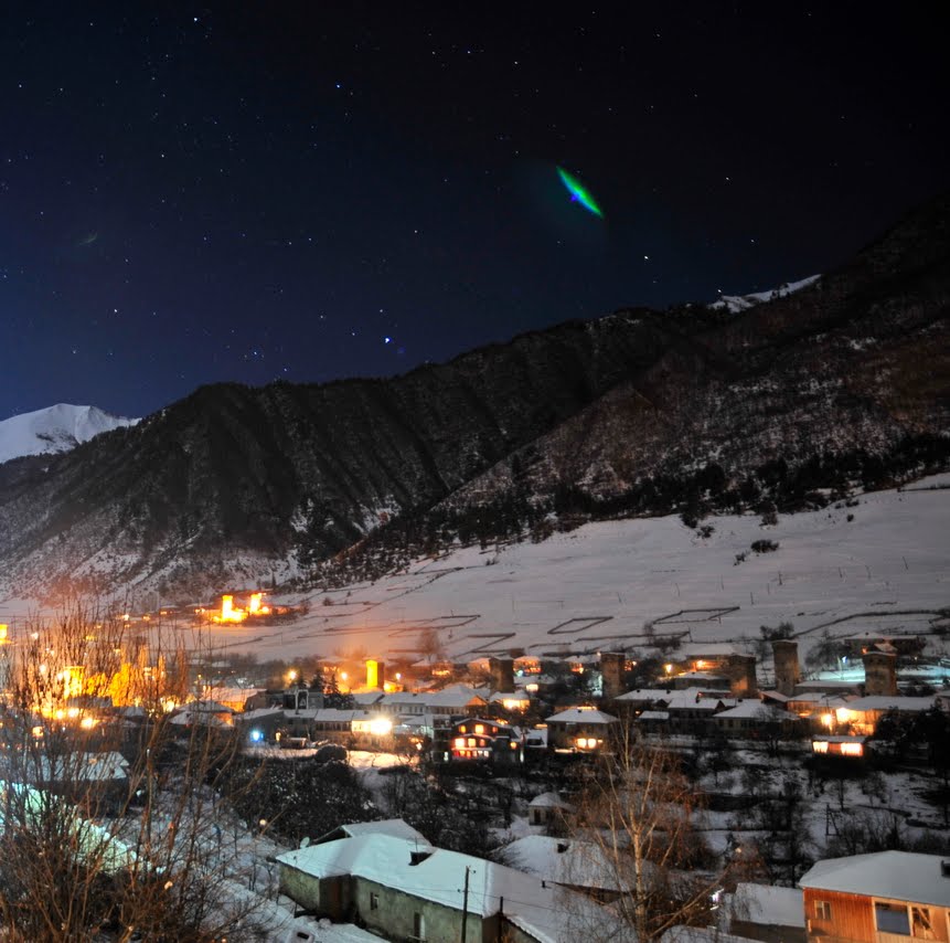 Night Mestia. Svaneti