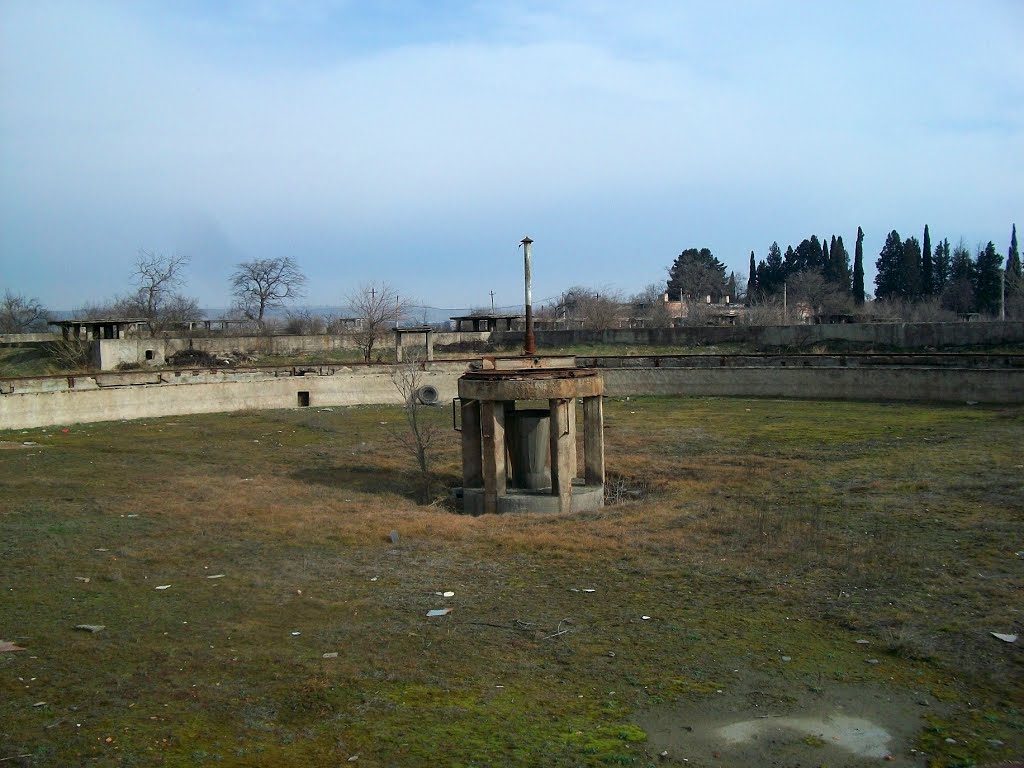 Former sedimentation tank of Rustavi WWTP