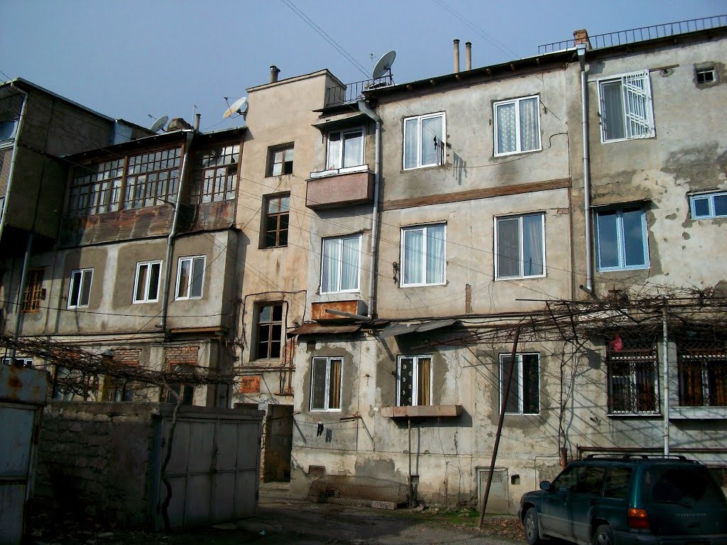 Typical yard in Rustavi