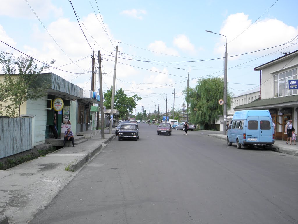 Market street in Samtredia