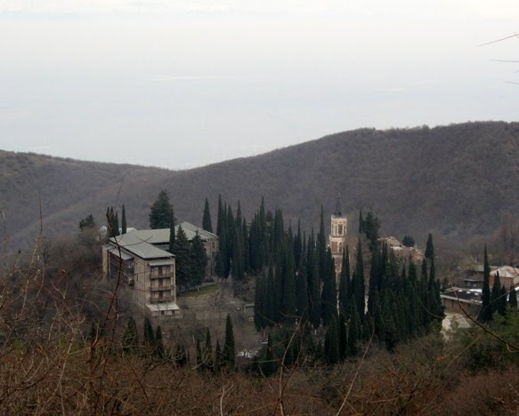 Sighnaghi, view to Bodbe Monastery