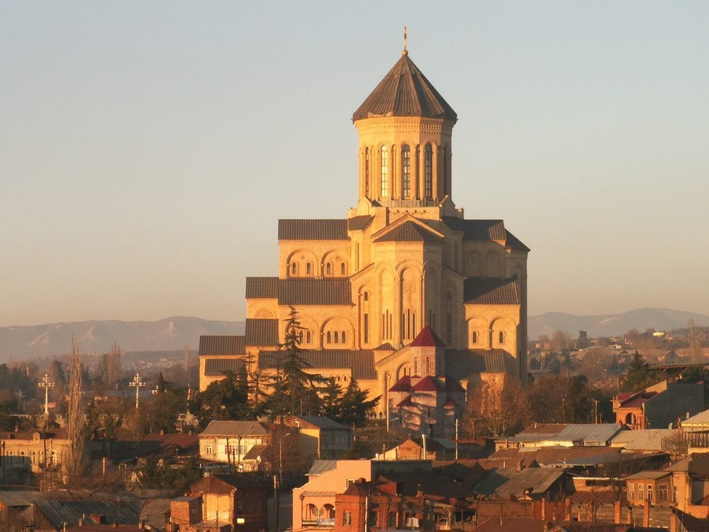 Trinity cathedral sunset