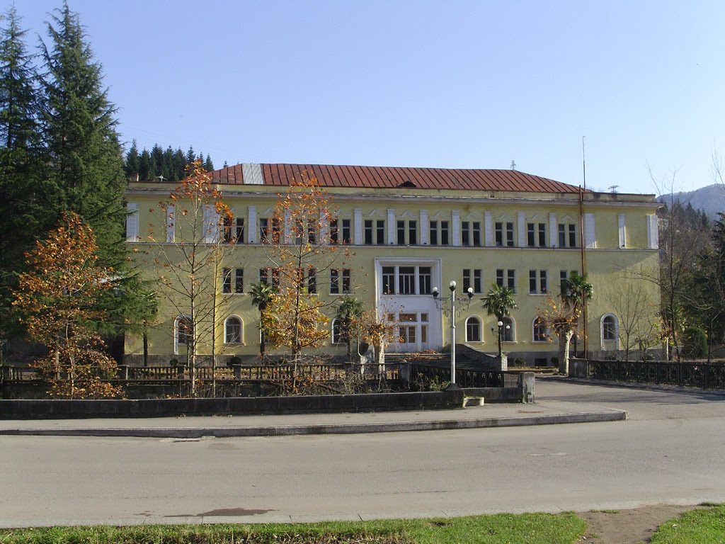 Tkibuli - Saqnakhshiri Building