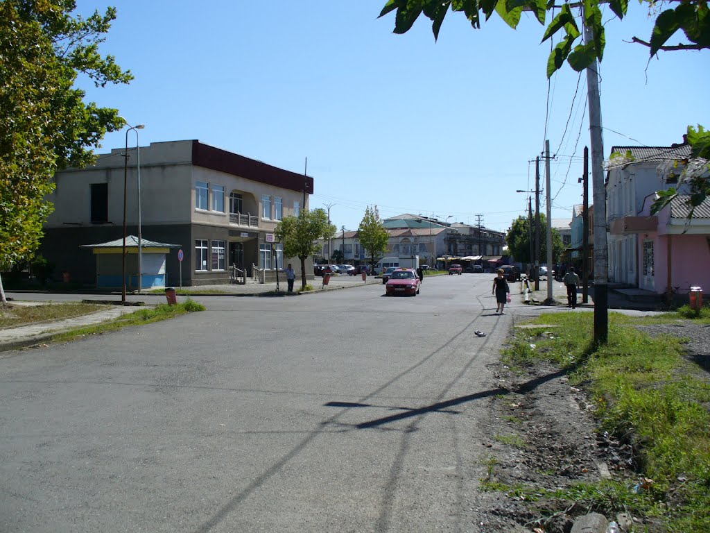 One of the streets in the middle of Khobi