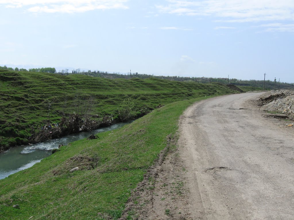 The road and the channel