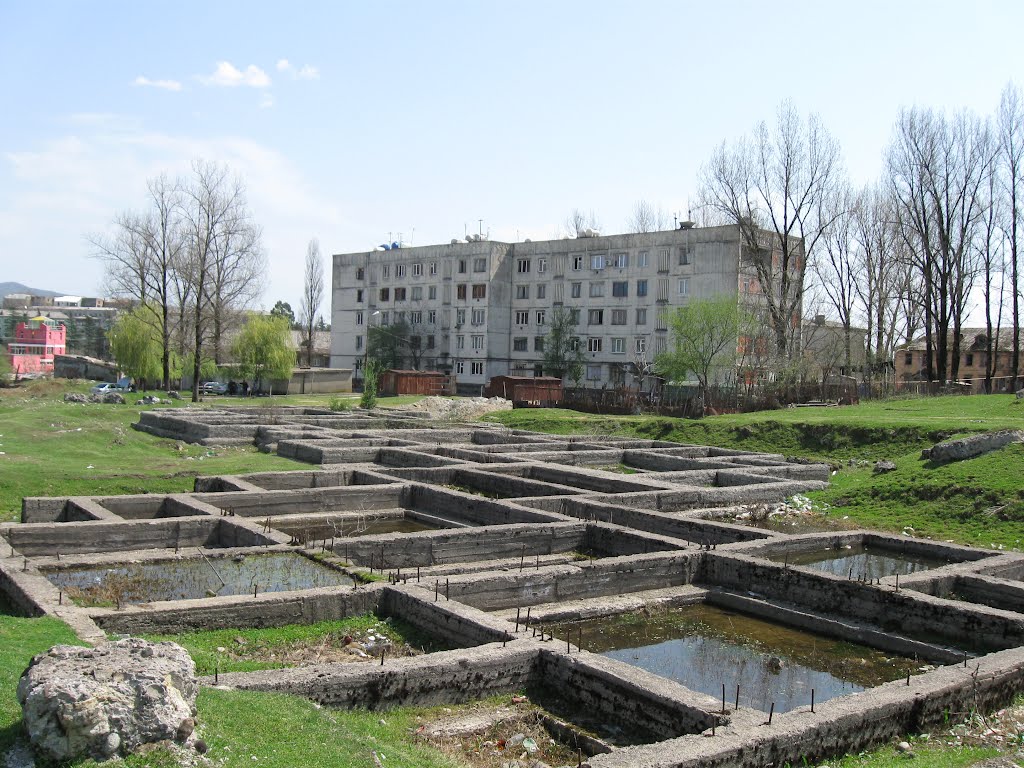 Abandoned construction site