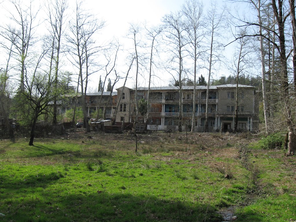 One of the dilapidated sanatoriums