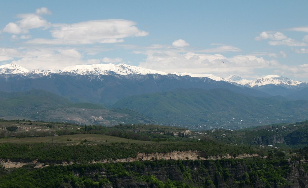 view to Sachkhere fron Chiature