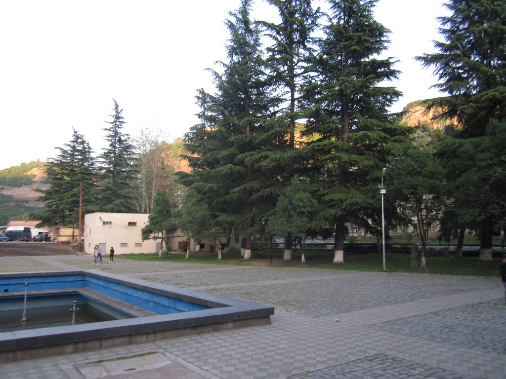 ხედი კულტურის სახლის ეზოდან