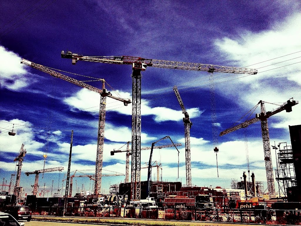 Cranes on the Waterfront