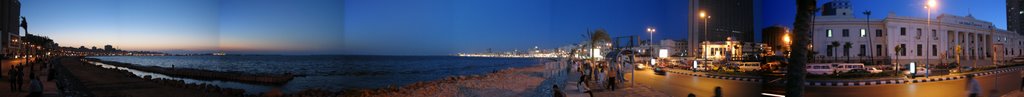 Alexandria panoranic view at evening