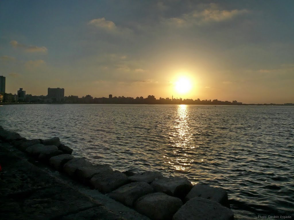 sunset from the coastal road