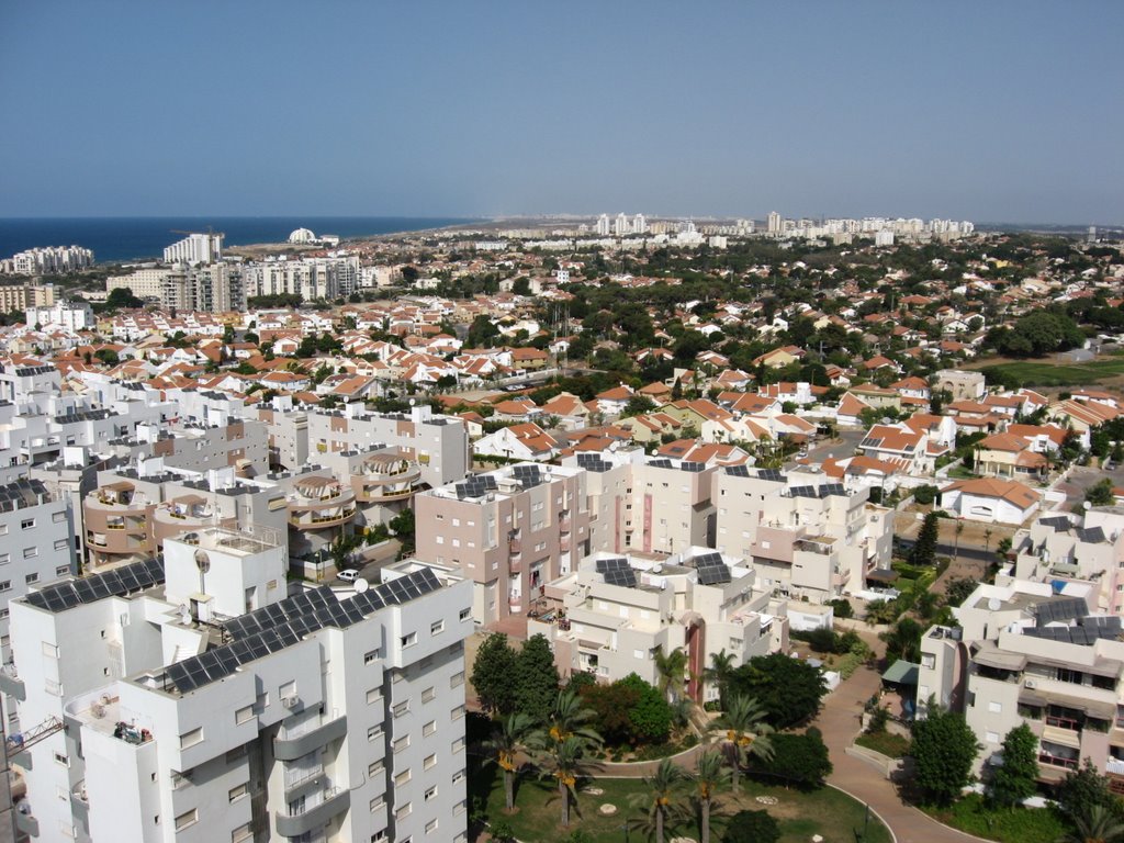 Ashkelon view from tower in the city